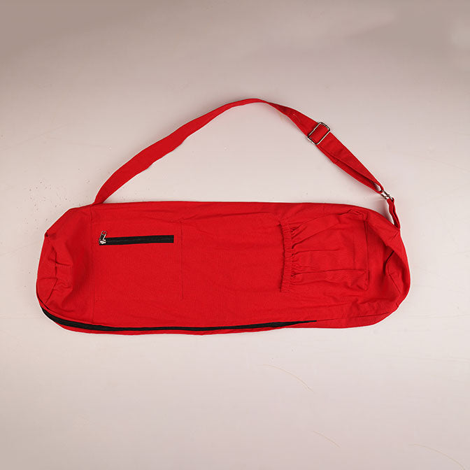 Cotton Yoga Mat Bag | Red