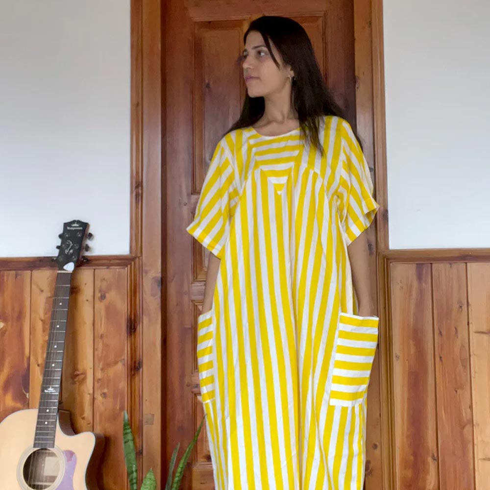 Sustainable Maxi Length Dress | Tancel - MOHRU