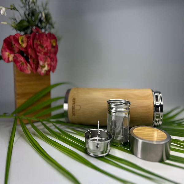 Bamboo Bottle Stainless Steel Vacuum Flask | 500ml