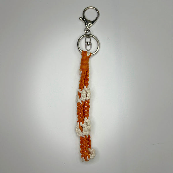 Handmade Cotton Keychain | Orange