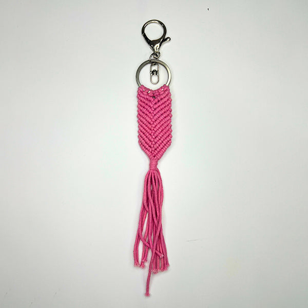 Handmade Cotton Keychain | Pink Fishtail