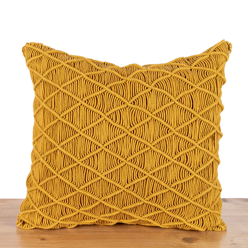 Checkered Hand-Knotted Cushion Cover | Single pc