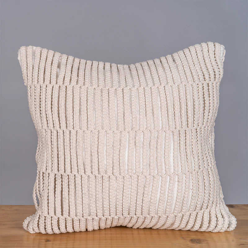 Classic Stripe Hand-Knotted Cushion Cover | Single pc