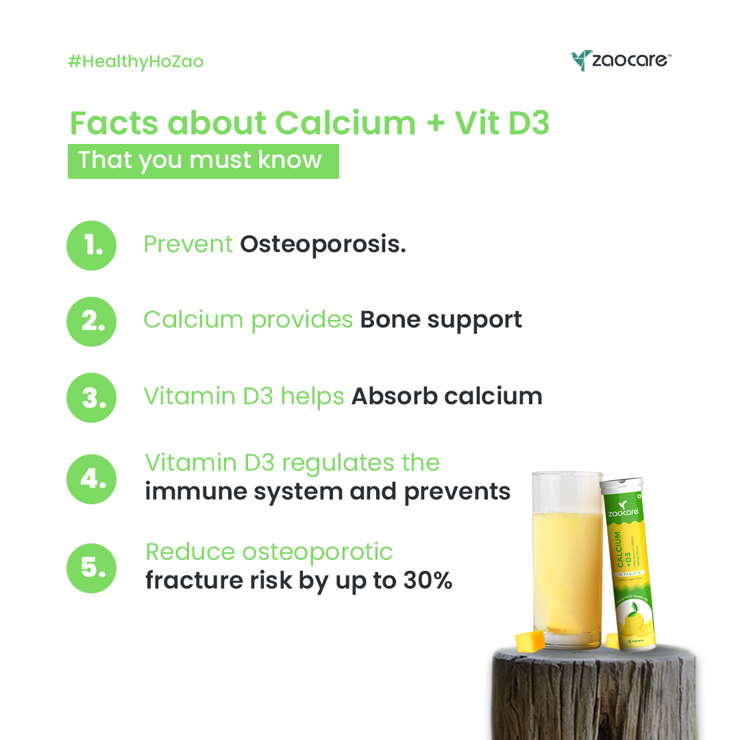 Calcium & Vitamin D3 Tablets | Supports Bone & Muscle Health