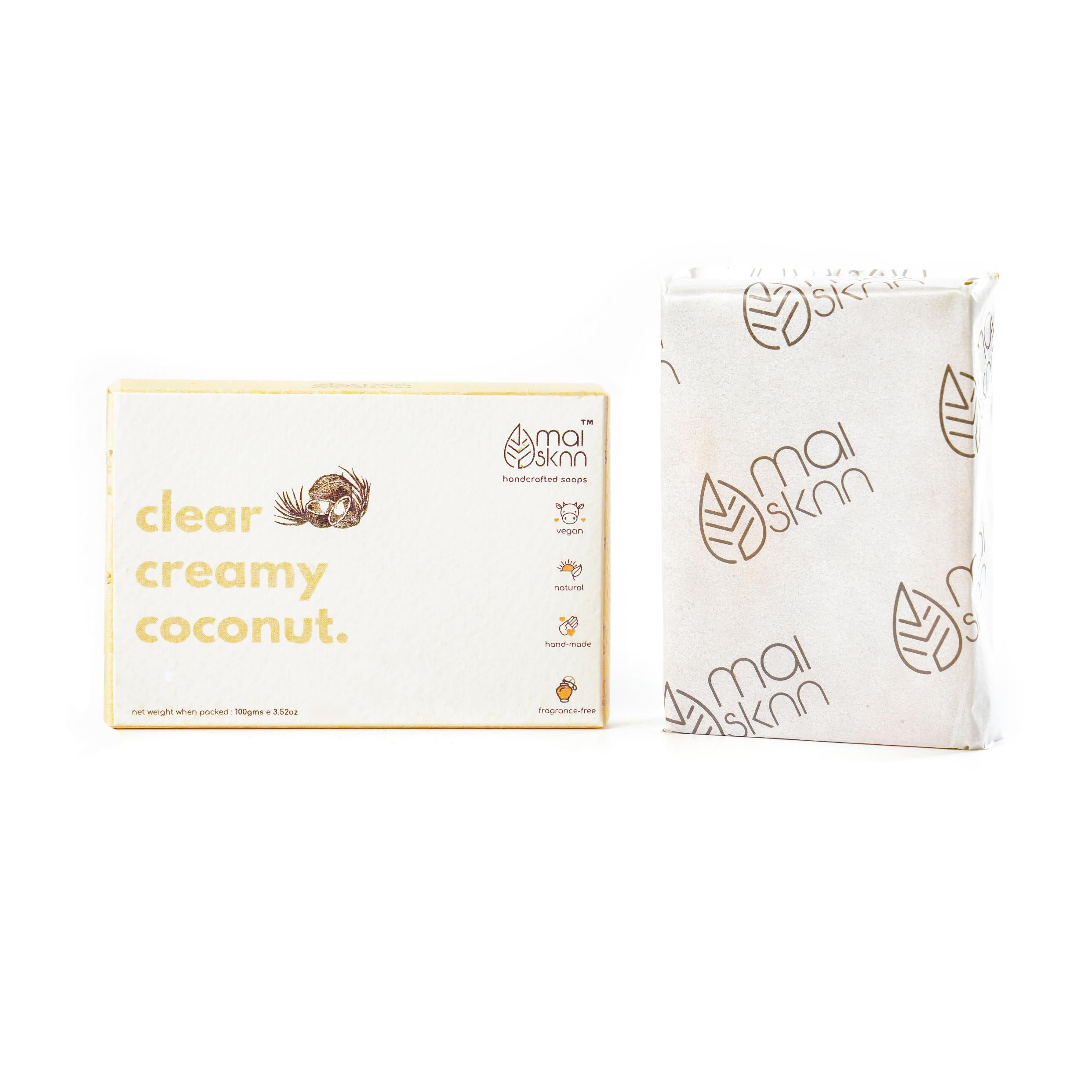 Clear Creamy Coconut Soap Bar